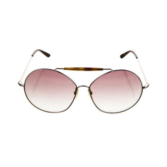 Valentino Aviator Gradient Brown Tortoise Shell Frame Sunglasses - Picture 1 of 4